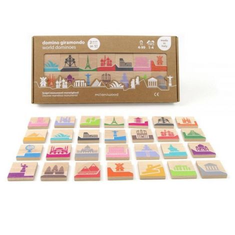 World Dominoes, joc de domino si memorie, Milaniwood - imagine 7